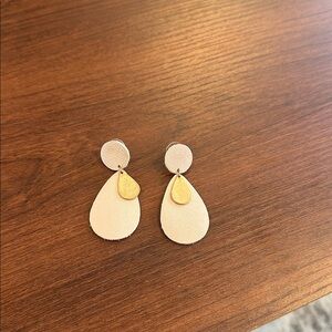 Pink Felt Earrings